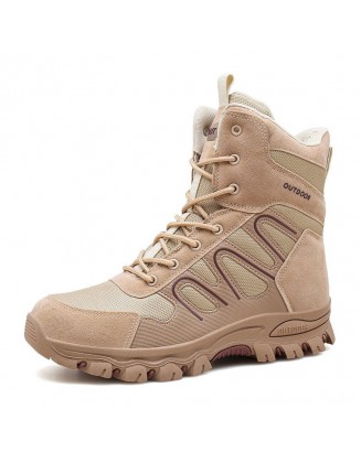 Men's Breathable Protective High-top Outdoor Tactical Military Boots