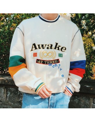 Awake Colorblock Crew Neck Sweatshirt