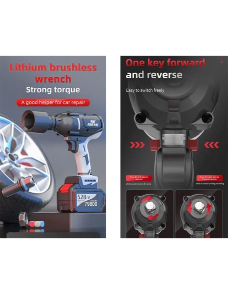 380N Brushless Electric Wrench | Industrial Cordless Electric Wrench - NANWEI