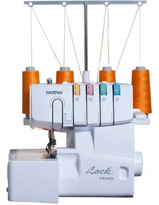 1034D Serger, Heavy-Duty Metal Frame Overlock Machine, 1,300 Stitches Per Minute, Removeable Trim Trap, 3 Included Accessory Feet