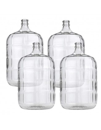 4 X 5 Gallon Glass Carboy For Beer or Wine Making